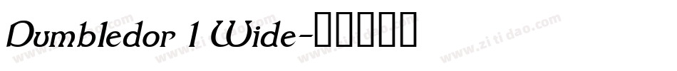 Dumbledor 1 Wide字体转换